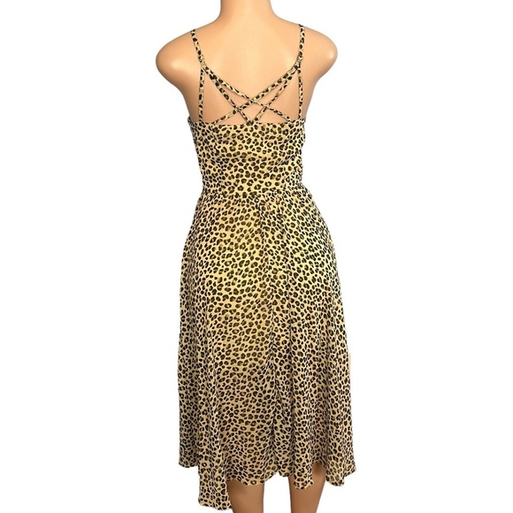 3/$30 🍂 Abercrombie & Fitch Leopard Square Neckline Criss Cross Back Dress - Picture 7 of 8